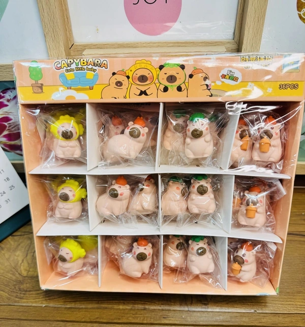 Capybara theme mini eraser Buy box of 36 erasers