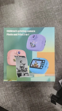 Unicorn and dino printed click and print camera 