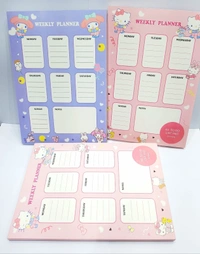 Kuromi theme weekly planner  17*25 cms