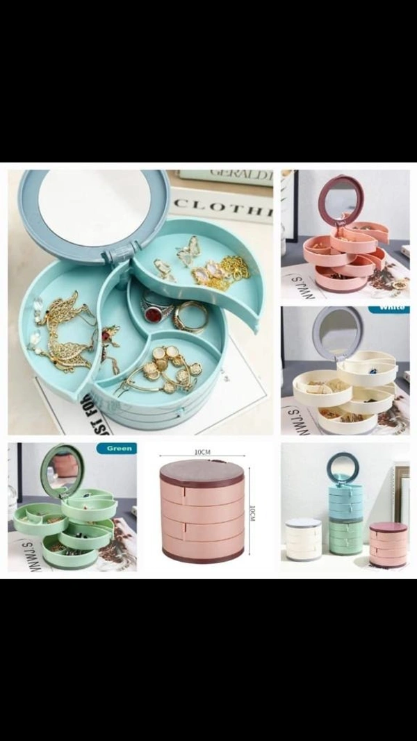 4 layer revolving jewellery organiser