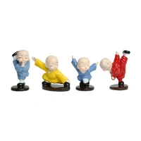  Set of 4 Kung fu Monks| Monk Statue| Home décor| Gift Articles | Gift Item