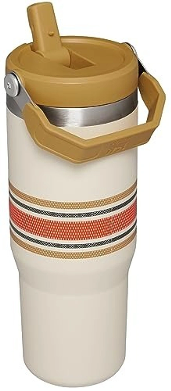 Stanley IceFlow Stainless Steel Tumbler - Vacuum Insulated Water Bottle for Home, Office or Car Reusable Cup with Straw Leak Resistant Flip Cold for 12 Hours or Iced for 2 Days,30OZ - White