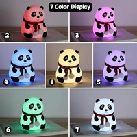 Silicon color changing night lamps