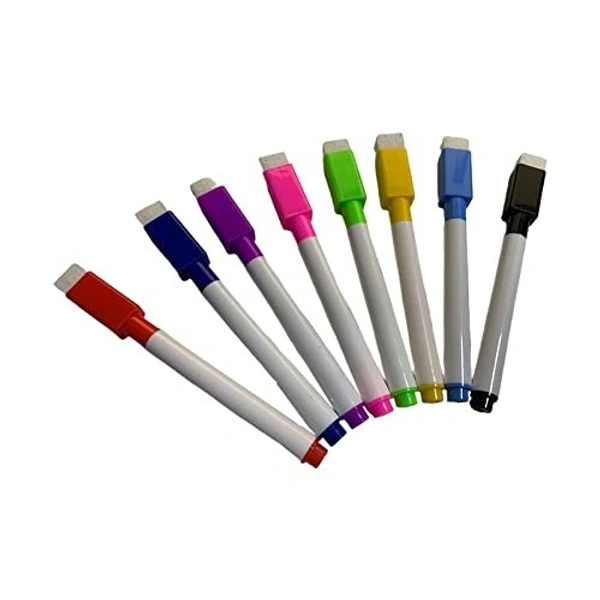 Magnetic white board marker with duster  48pc minimum order