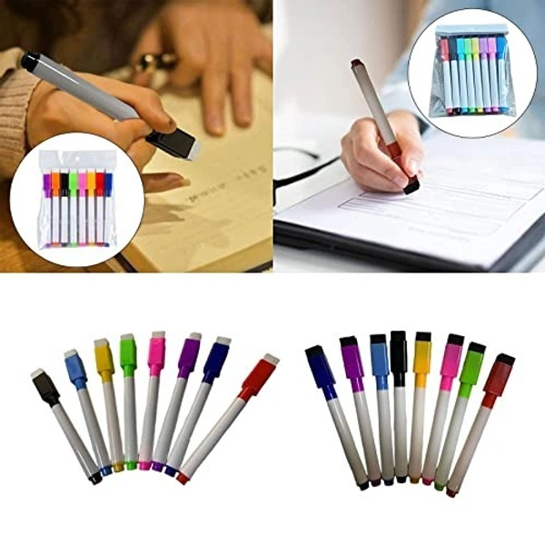 Magnetic white board marker with duster  48pc minimum order