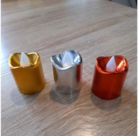Led candles in golden silver n red colors With on off button 12 pc box - 6