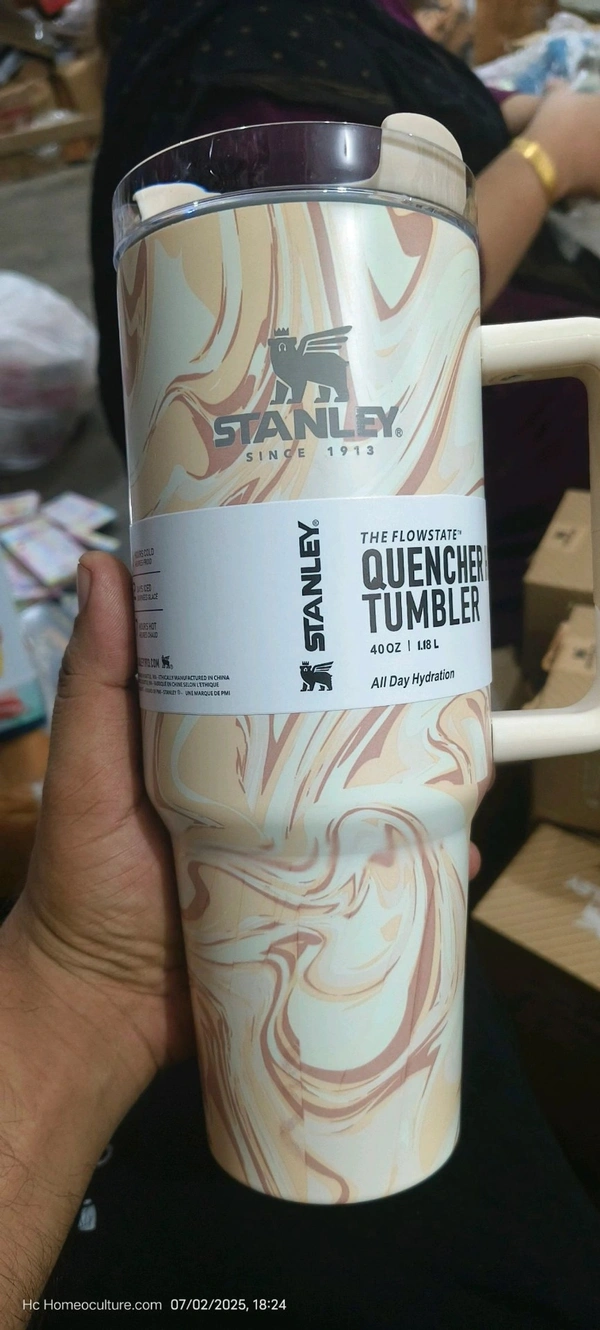 Stanley Stainless Marble Stone Steel Adventure Quencher Travel Tumbler 1.1 Liters - Manz