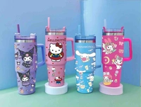 Cute Disney & Sanrio Kuromi Stainless Steel Insulated Sippers – Leakproof & Stylish Thermos Bottles