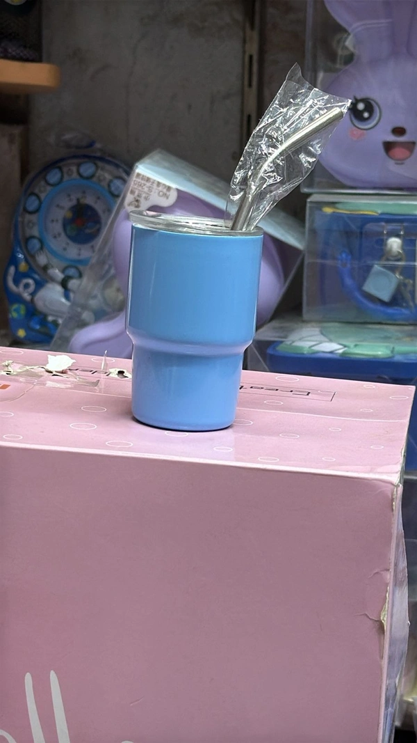 New arrival Mini steel tumblers with straw Single pc box packing