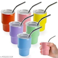 New arrival Mini steel tumblers with straw Single pc box packing
