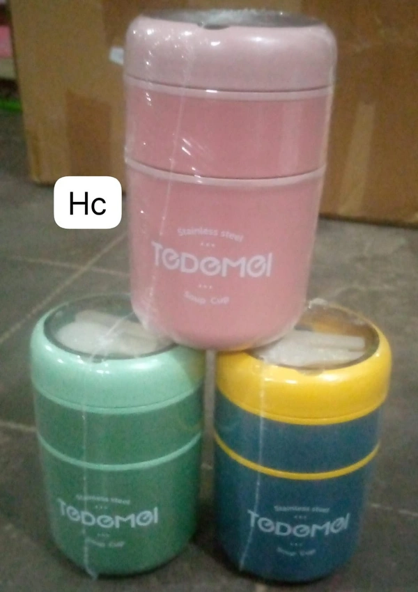 Double partition soup bowl Tedemei brand Leakproof