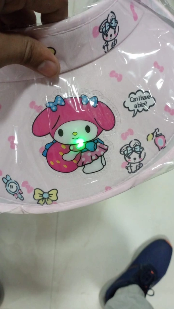 SANRIO THEME KIDS SUMMER CAP WITH LIGHT & ADJUSTABLE STRAP - PREMIUM QUALITY Age group 3-9