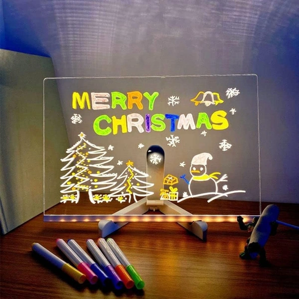 Acrylic luminescent writing  board Size 20*30 cms Limited stock
