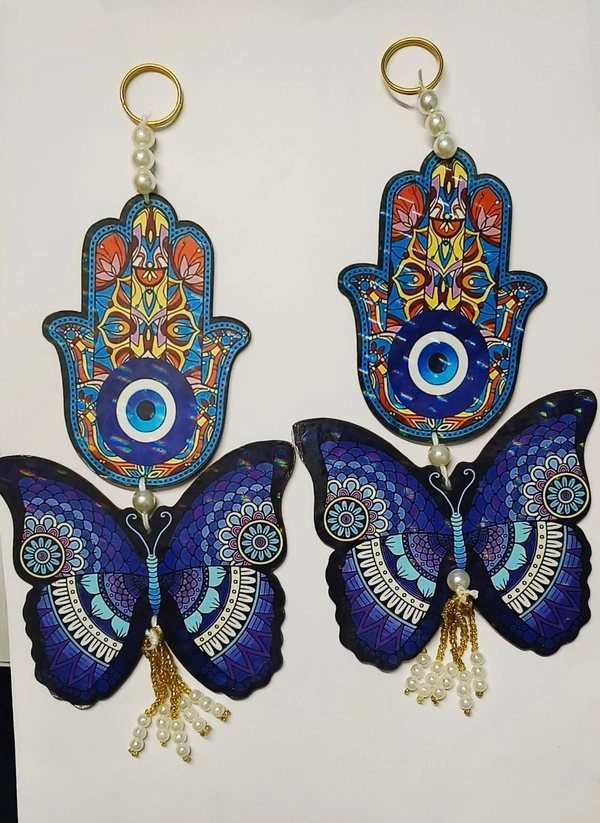 Evil eye butterfly mdf hanging