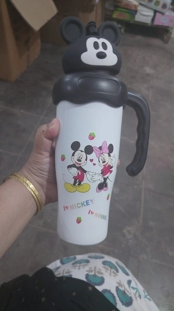 Mickey n stitch minnie theme 1000 ml steel tumbler - Mickey