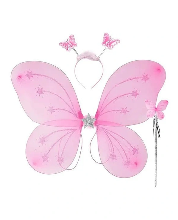 Butterfly fairy wings, wand and head band