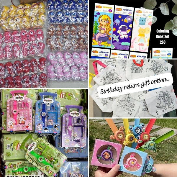 Kanjak Hamper 1  1 Gift set 1 face changing Keychain 1 small coloring book 1 Diy bag 1 Spinner band