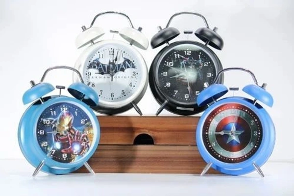 Avengers theme premium quality metal alarm clock.