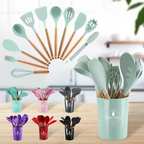 New silicon cook and serve set 