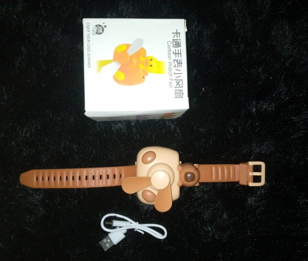 3 Speeds Portable Cute Watch Fan Watch Small Usb charging