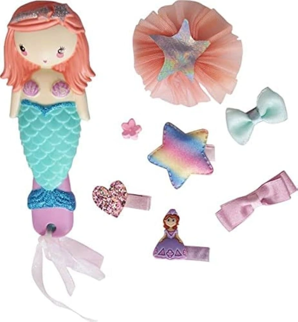 Hair accessories combo in mermaid theme Box packing