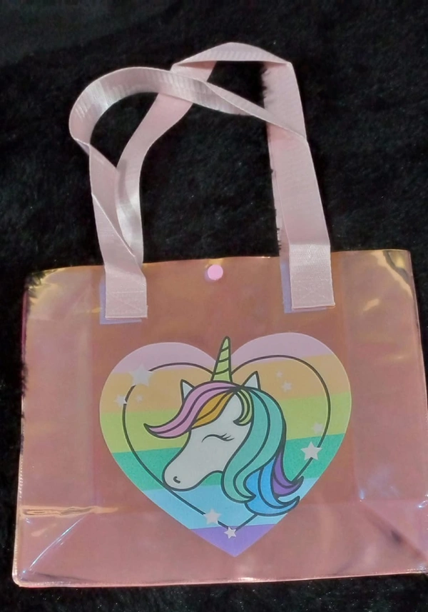 Holographic tote bags many new designs added. Random only.Size 35*25 cms .
