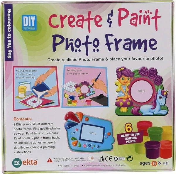 Now create and paint your own photo frame with diy kit