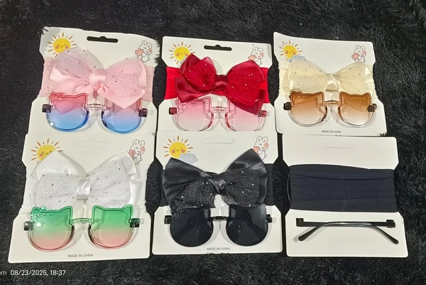 Goggles hair softband combo Premium quality. No color choice possible in bulk