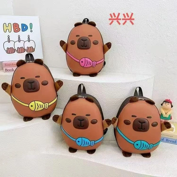 Cute capybara theme hardcase bagpacks Premium quality 12 inches plus