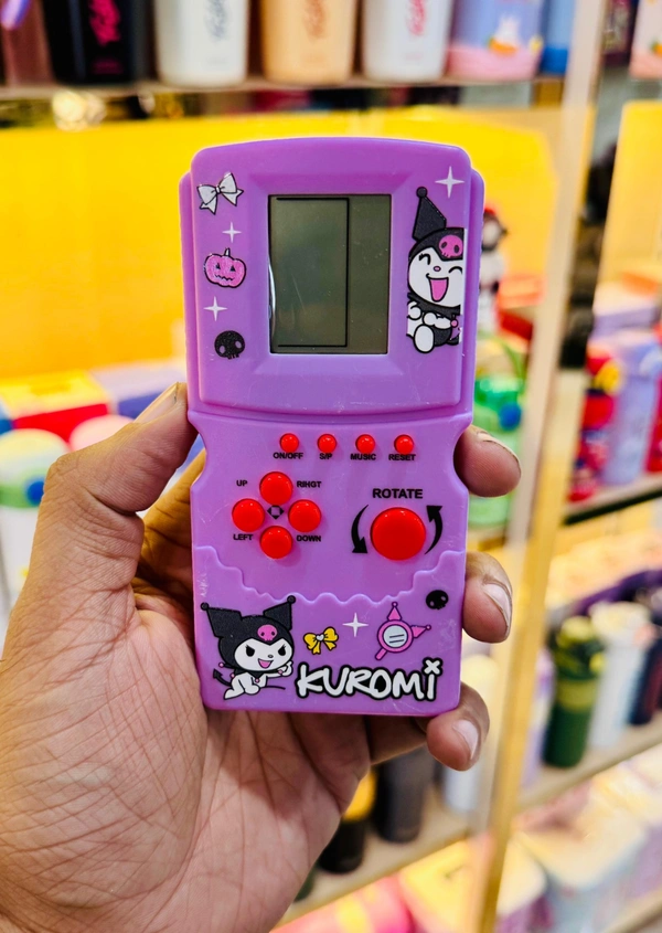 Handheld game console in stitch and kuromi theme - Kuromi