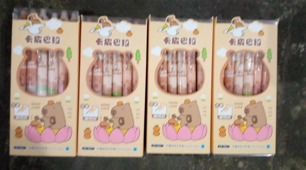 Capybara erasable click pens  pack of 12