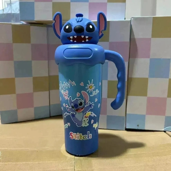 Mickey n stitch minnie theme 1000 ml steel tumbler - Stitch