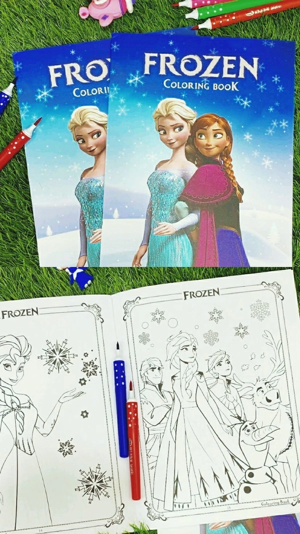 New designs added Premium quality A4 size coloring books now restocked 5 characters available