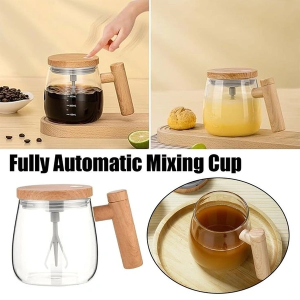 Self Stering Glass Mug (Imported).Real pic shared
