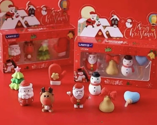 New Christmas eraser pack