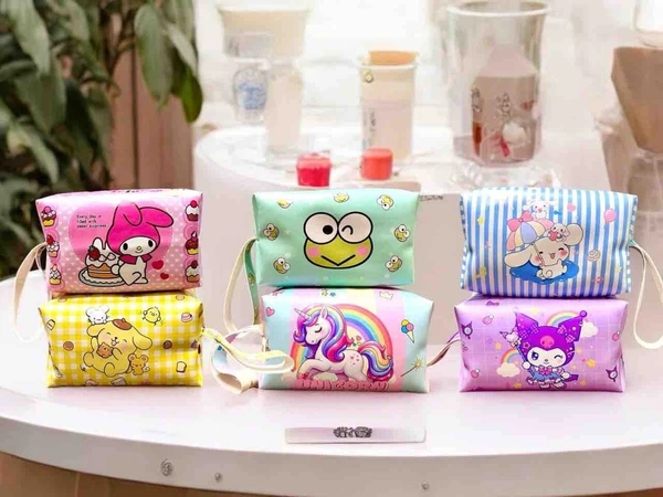 New arrival Multipurpose pouches in cute cartoon prints