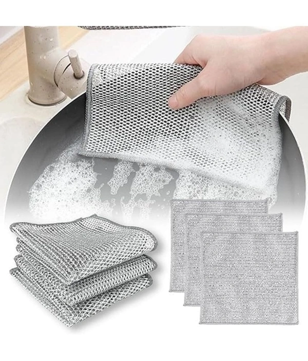 Reusable wire mesh cloth pack of 12