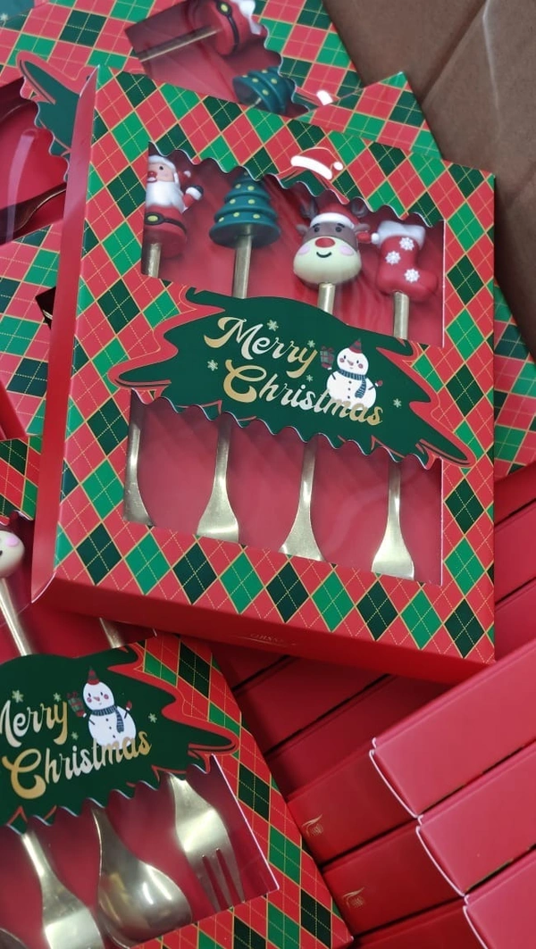 Christmas 4 pcs cutlery set