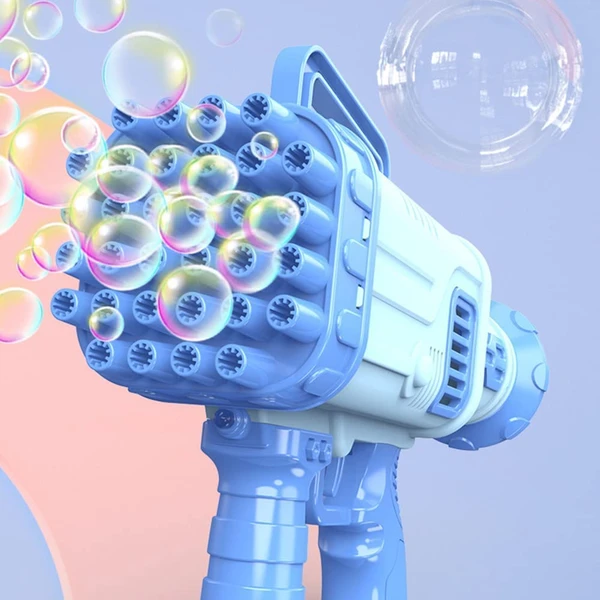 Homeoculture Bubble Makers, 32 Holes Bubble Gun, Rocket Boom Bubble Gun for Kids