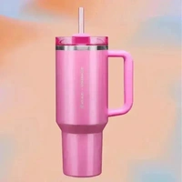 Stanley x Starbucks Holiday Red 40oz Tumbler Cup - Limited Edition - Pink