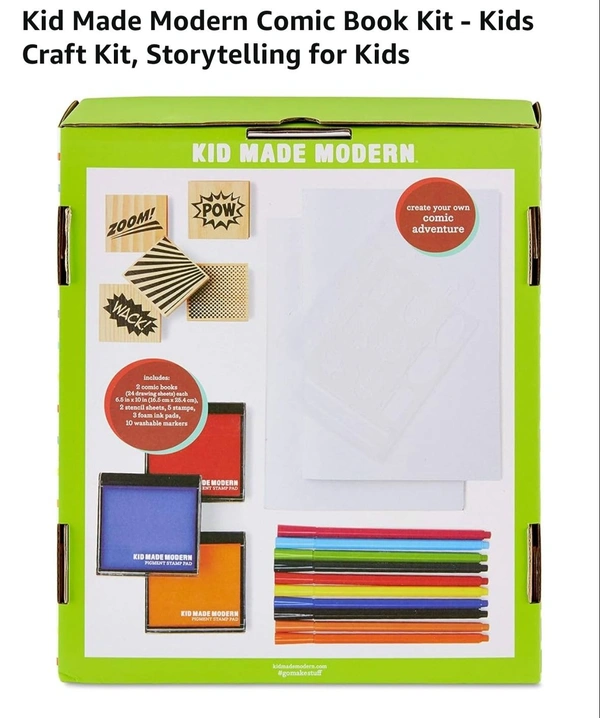 Now unleash your kids' creativity with this comic book kit and let them create stories that can shine