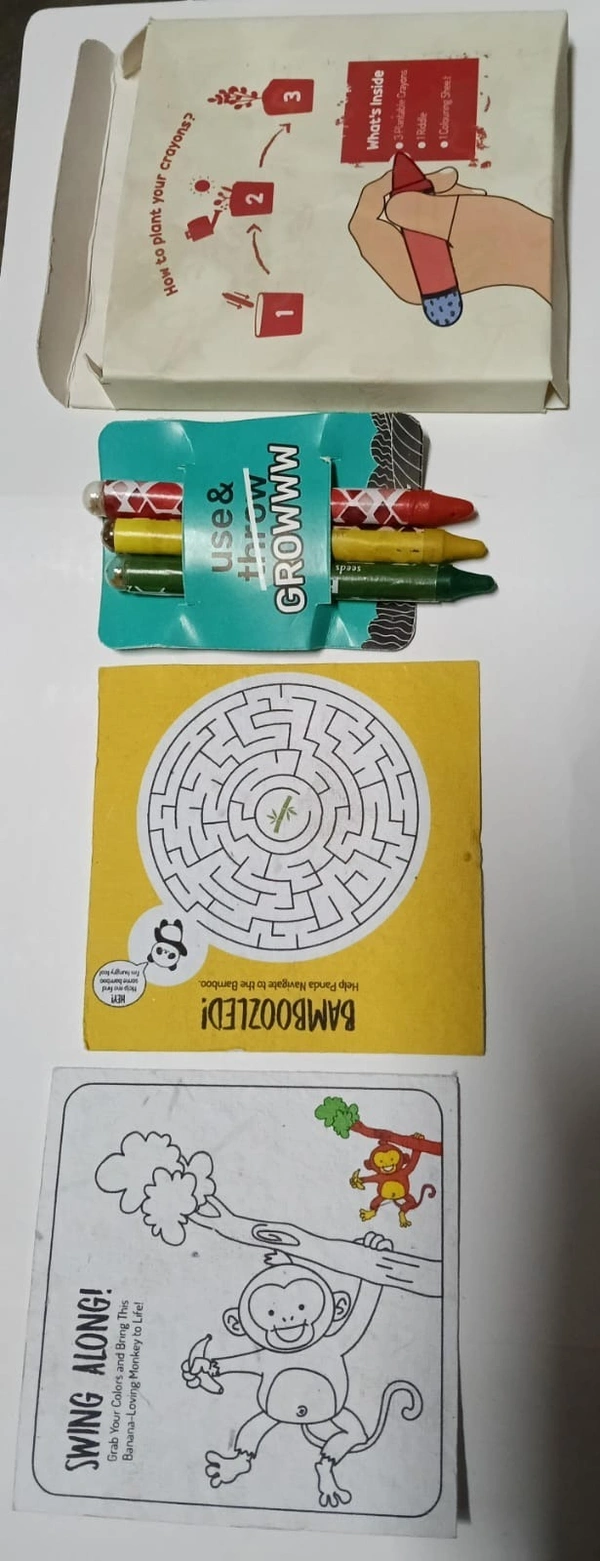 Plantable crayons cum activity kit