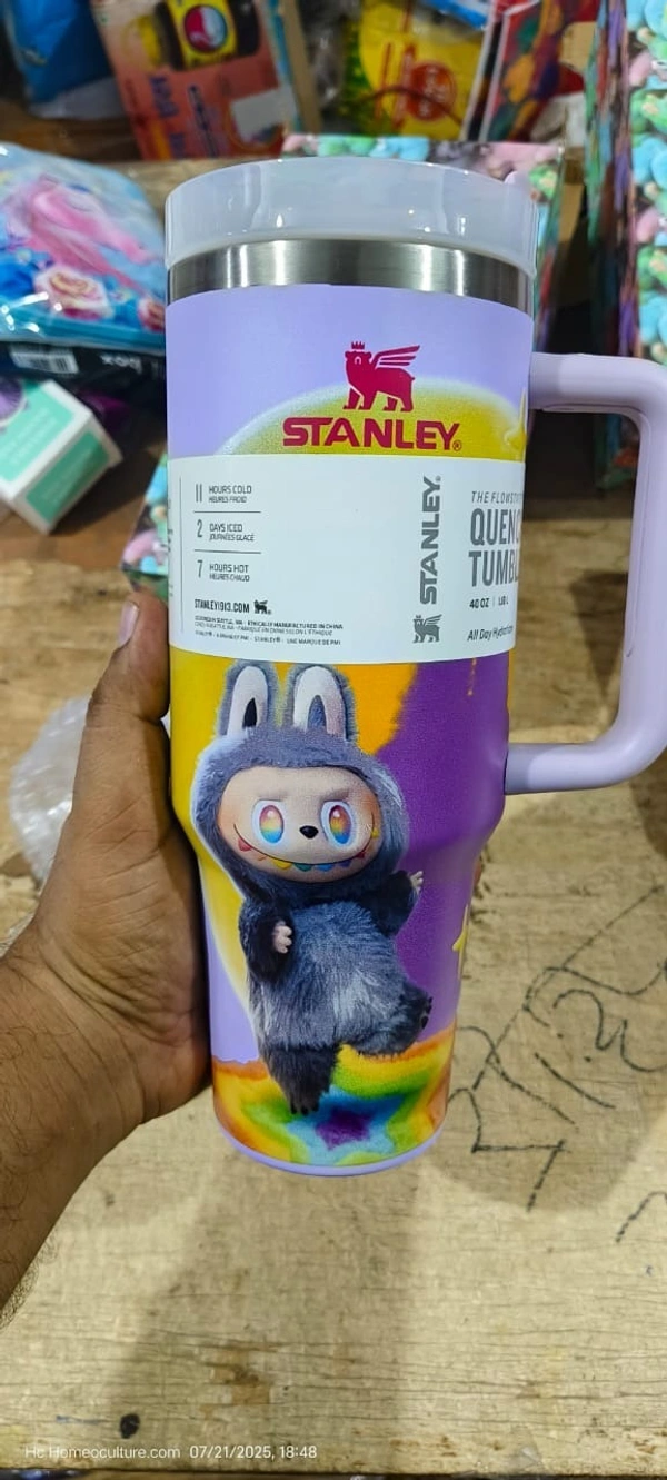LABUBU x Stanley - Limited Edition stainless steel, Double-wall vacuum insulation,Design random only. - Purple