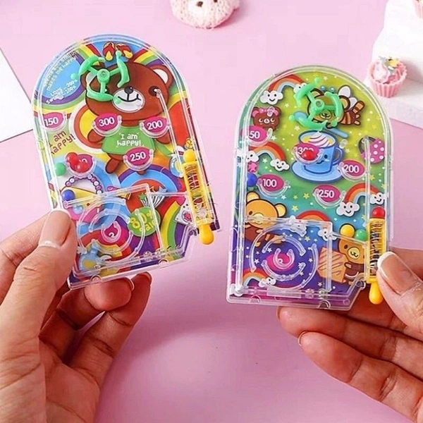 Mini handheld pinball game 15*9.5 cm. Color random only