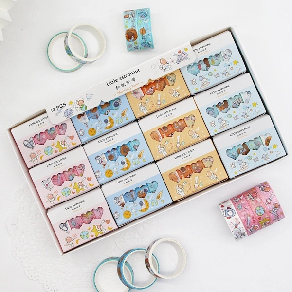 Washi tape in capybara and labubu theme Each box has 4 tapes
