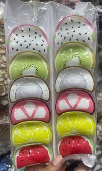 Fruit theme plastic clutchers Premium quality. Design random only