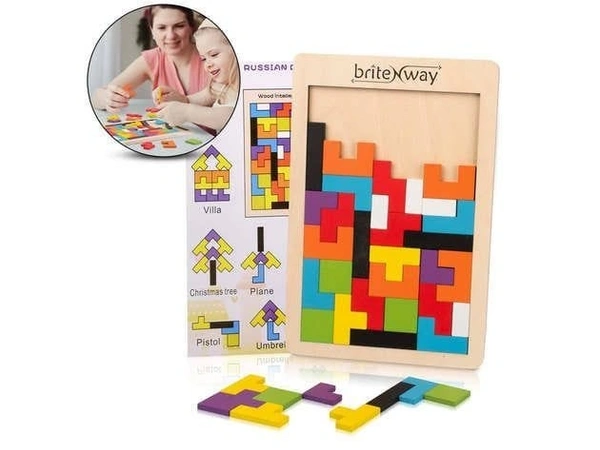 Wooden tetris game 