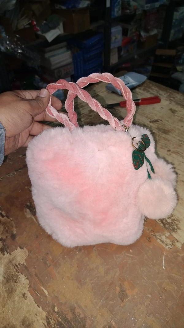 Fur sling cum purse premium quality
