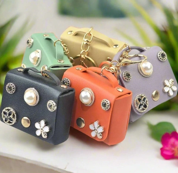 Mini purse keychain - random colors