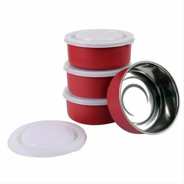 Microwave proof steel dibbi 300 ml/11 cms Premium quality